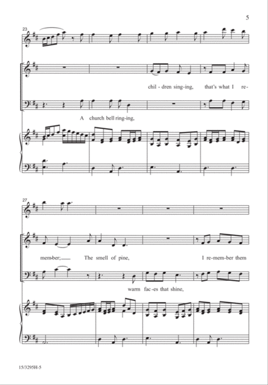 Holiday Memories Holiday Memories 4-Part scores gallery preview page 5