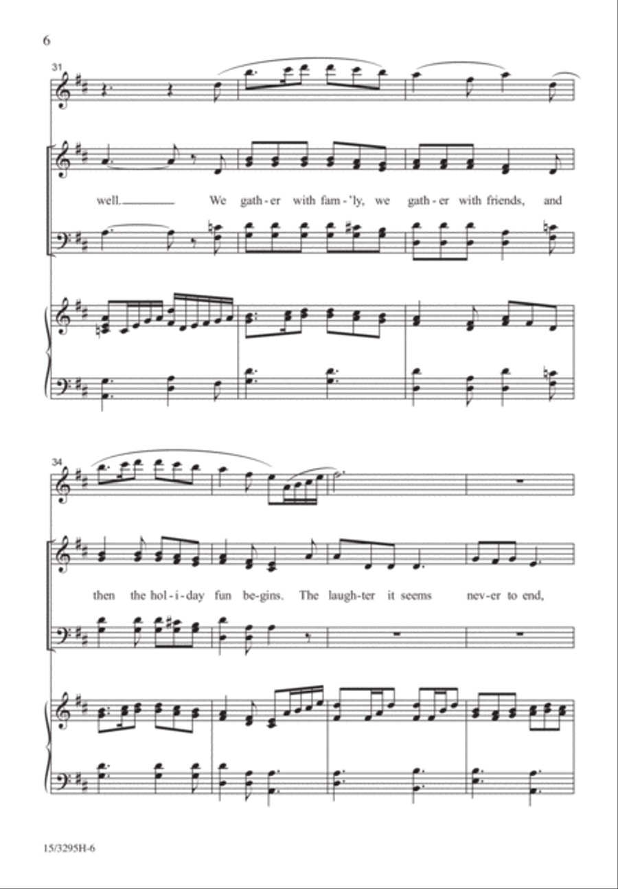 Holiday Memories Holiday Memories 4-Part scores gallery preview page 6