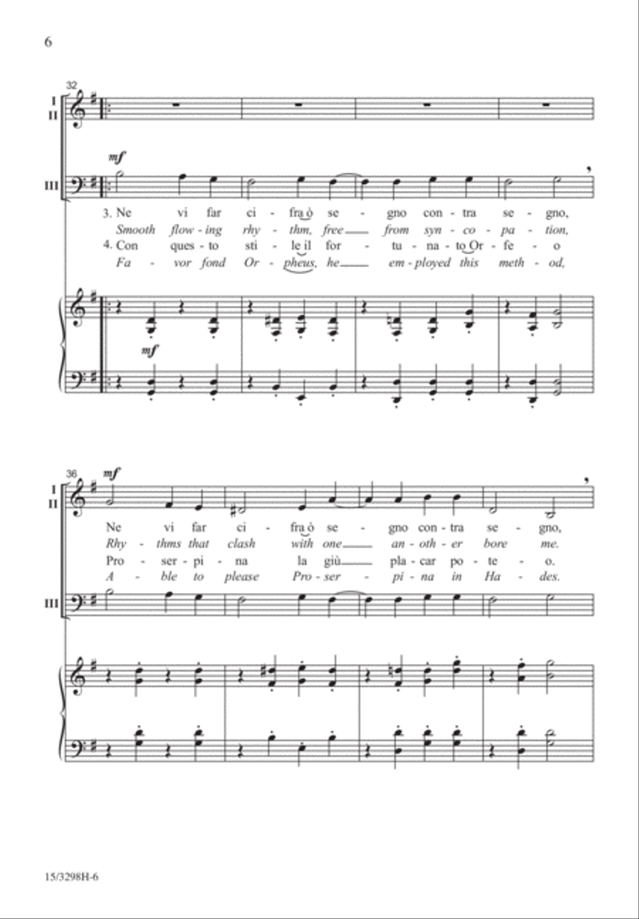 Fa Una Canzona Fa Una Canzona 3-Part scores gallery preview page 5