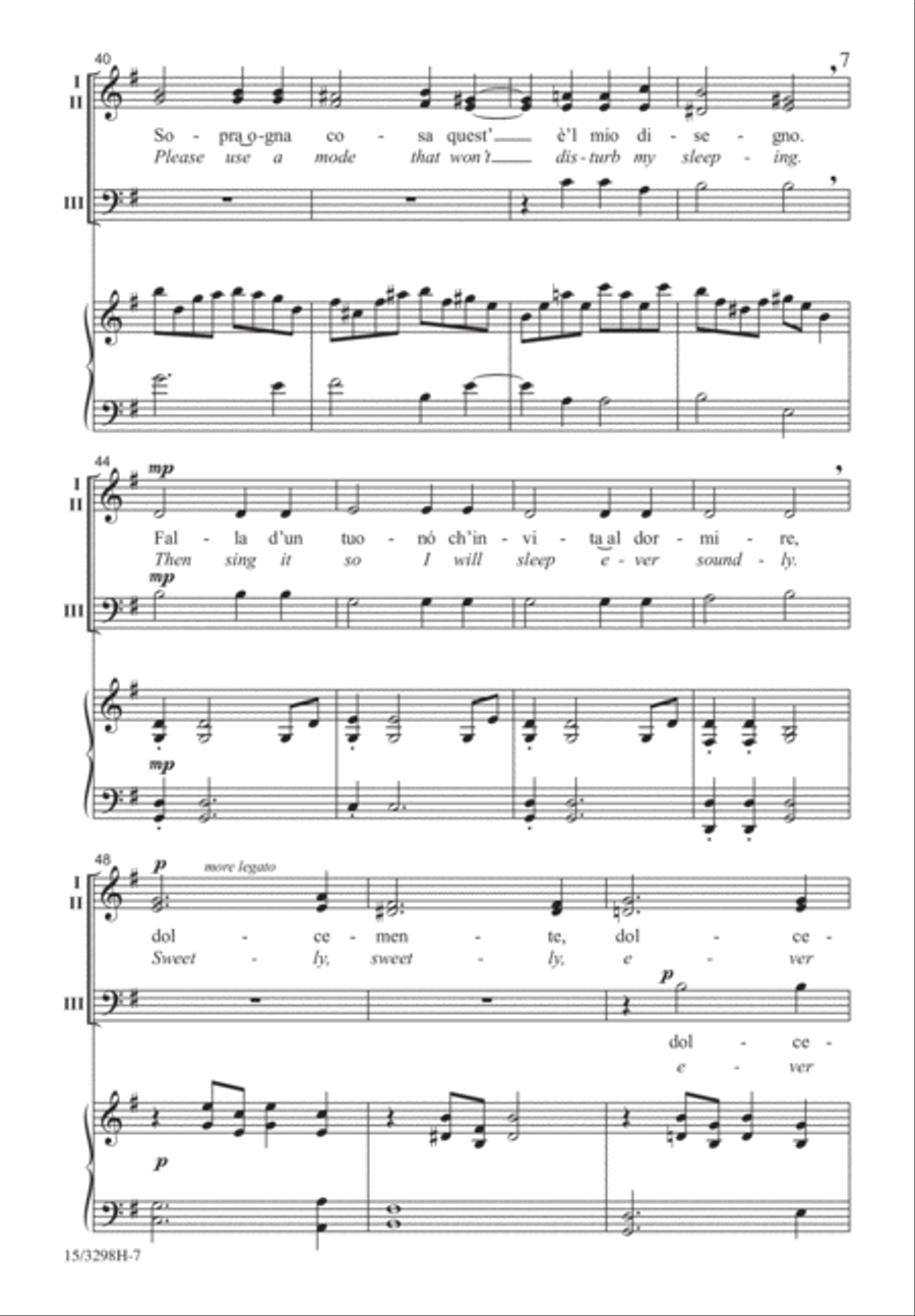Fa Una Canzona Fa Una Canzona 3-Part scores gallery preview page 6