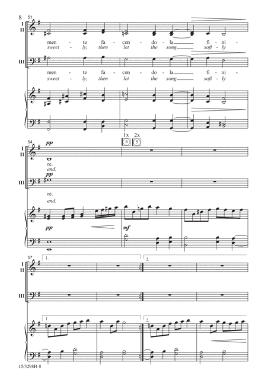 Fa Una Canzona Fa Una Canzona 3-Part scores gallery preview page 7