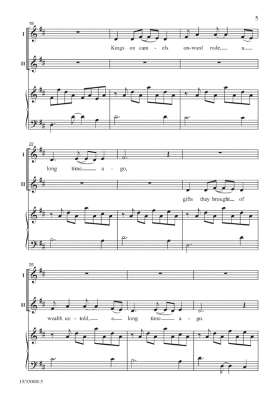 On a Night Long Ago On a Night Long Ago 2-Part scores gallery preview page 4