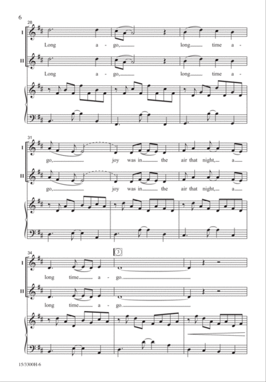 On a Night Long Ago On a Night Long Ago 2-Part scores gallery preview page 5