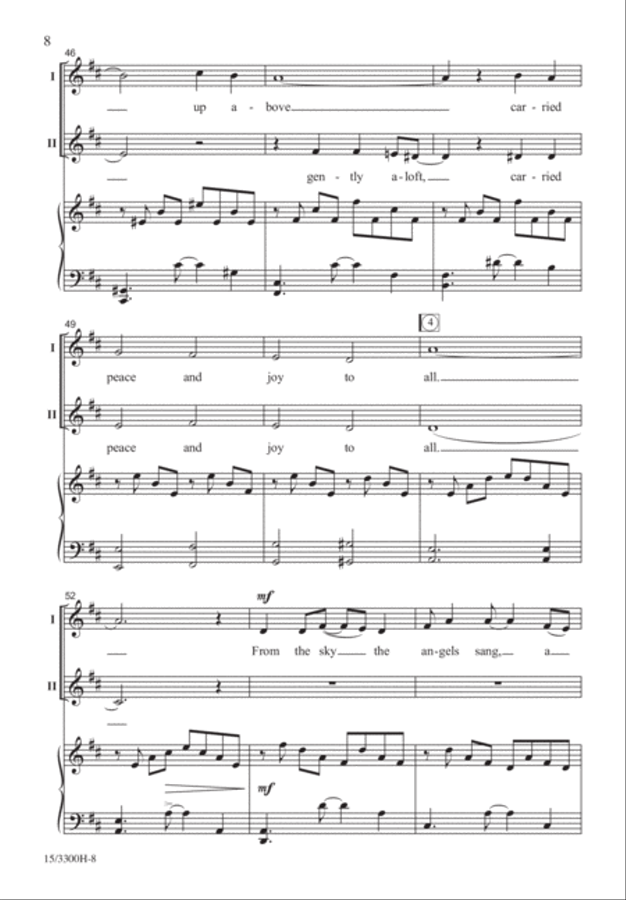 On a Night Long Ago On a Night Long Ago 2-Part scores gallery preview page 7