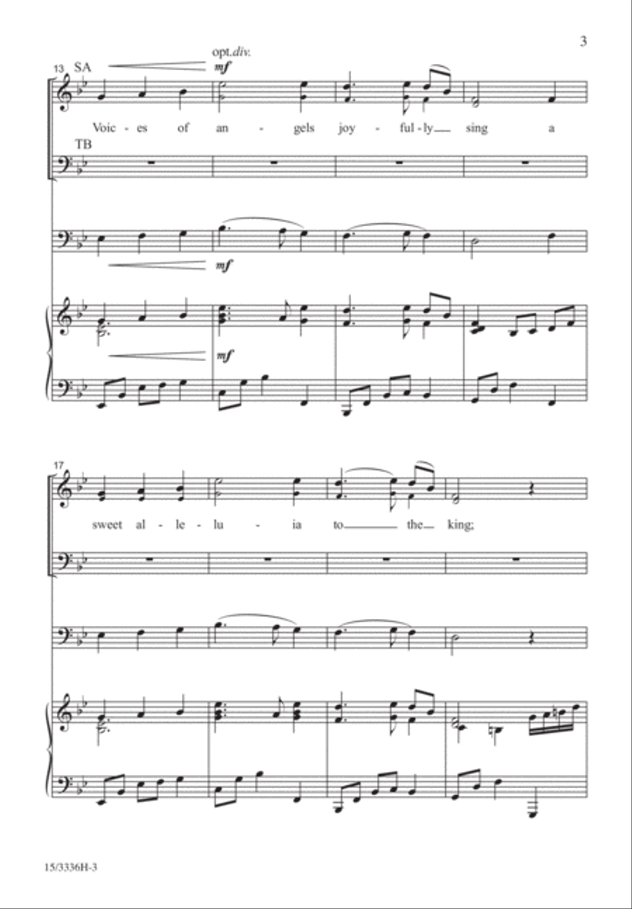 All On a Silent Night All On a Silent Night 4-Part scores gallery preview page 3