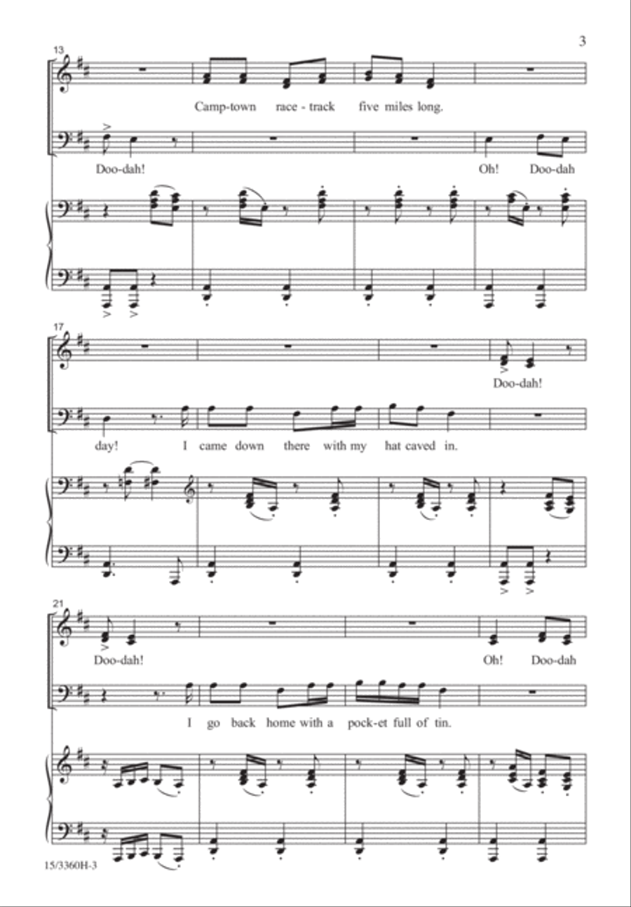 My Banjo on My Knee My Banjo on My Knee 4-Part scores gallery preview page 3