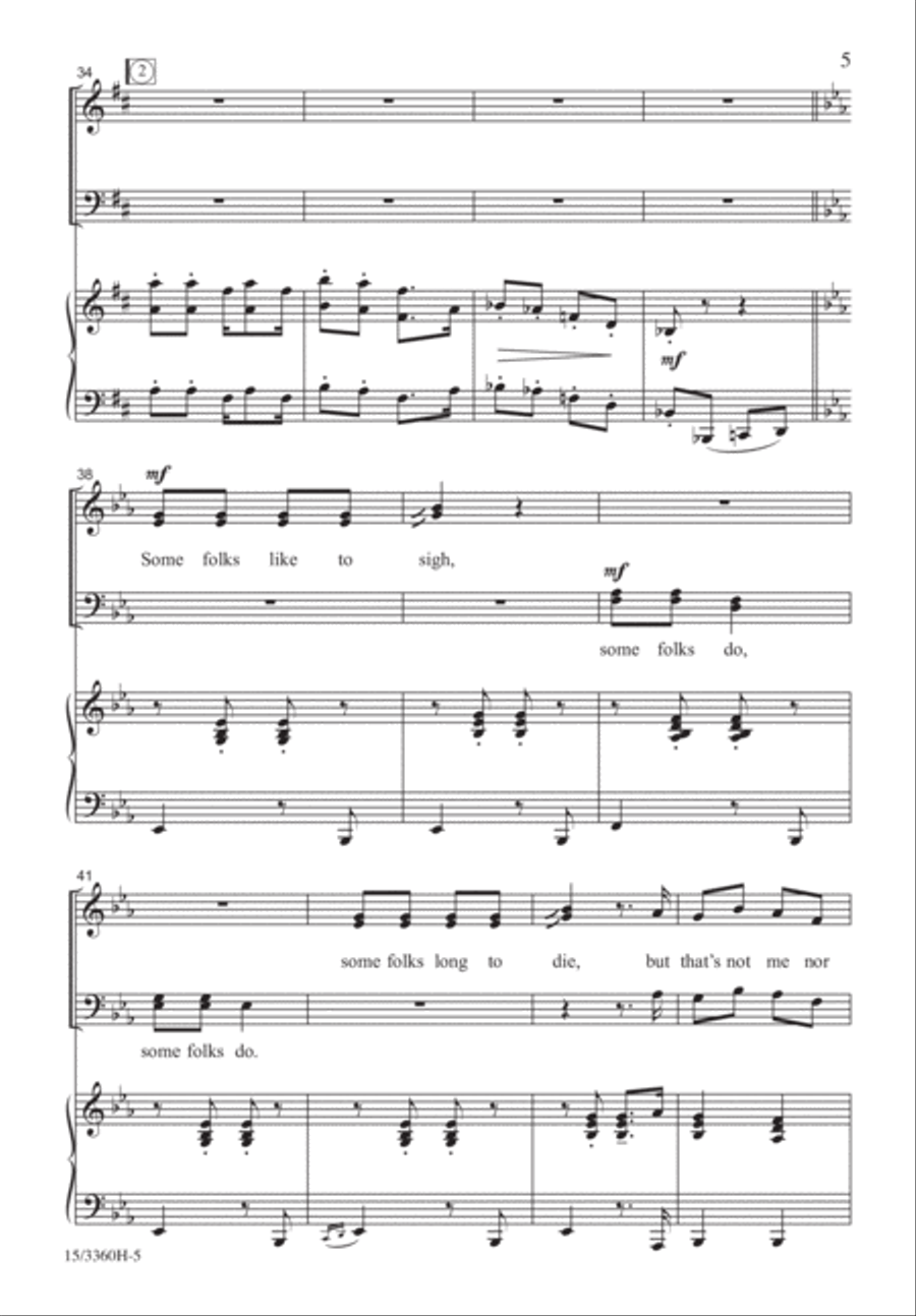 My Banjo on My Knee My Banjo on My Knee 4-Part scores gallery preview page 5