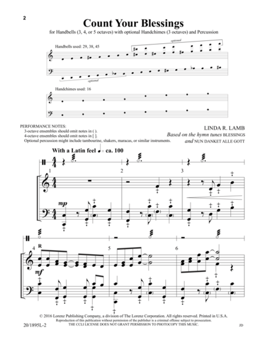 Count Your Blessings 5-Octaves scores gallery preview page 2