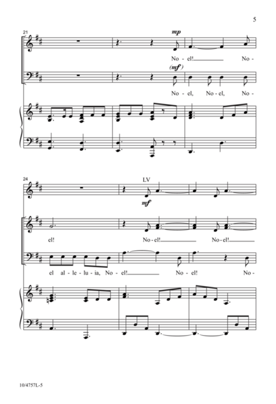 Noel Alleluia Noel Alleluia 2-Part scores gallery preview page 5