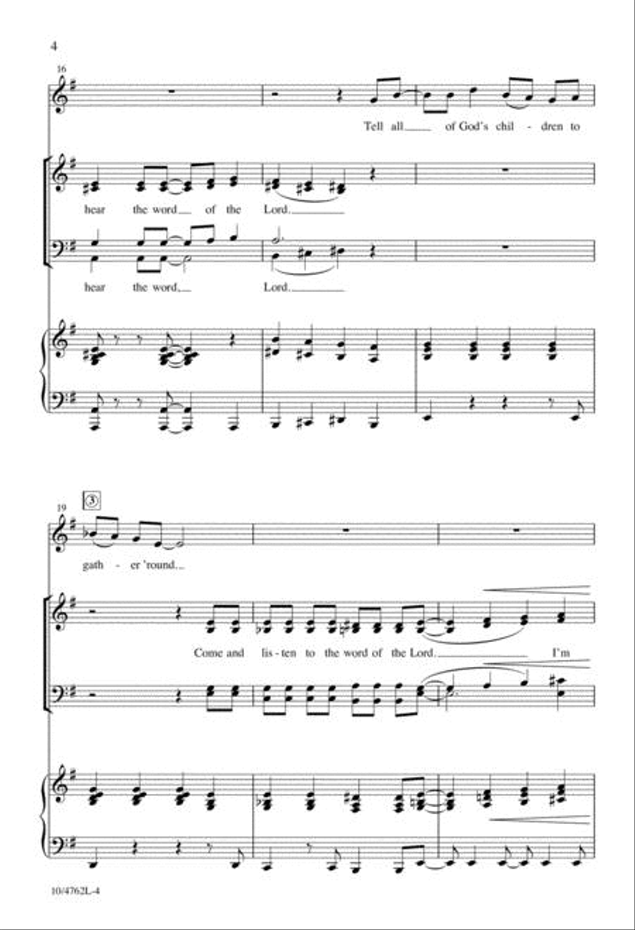 Home on the Rock 4-Part - Sheet Music page 4