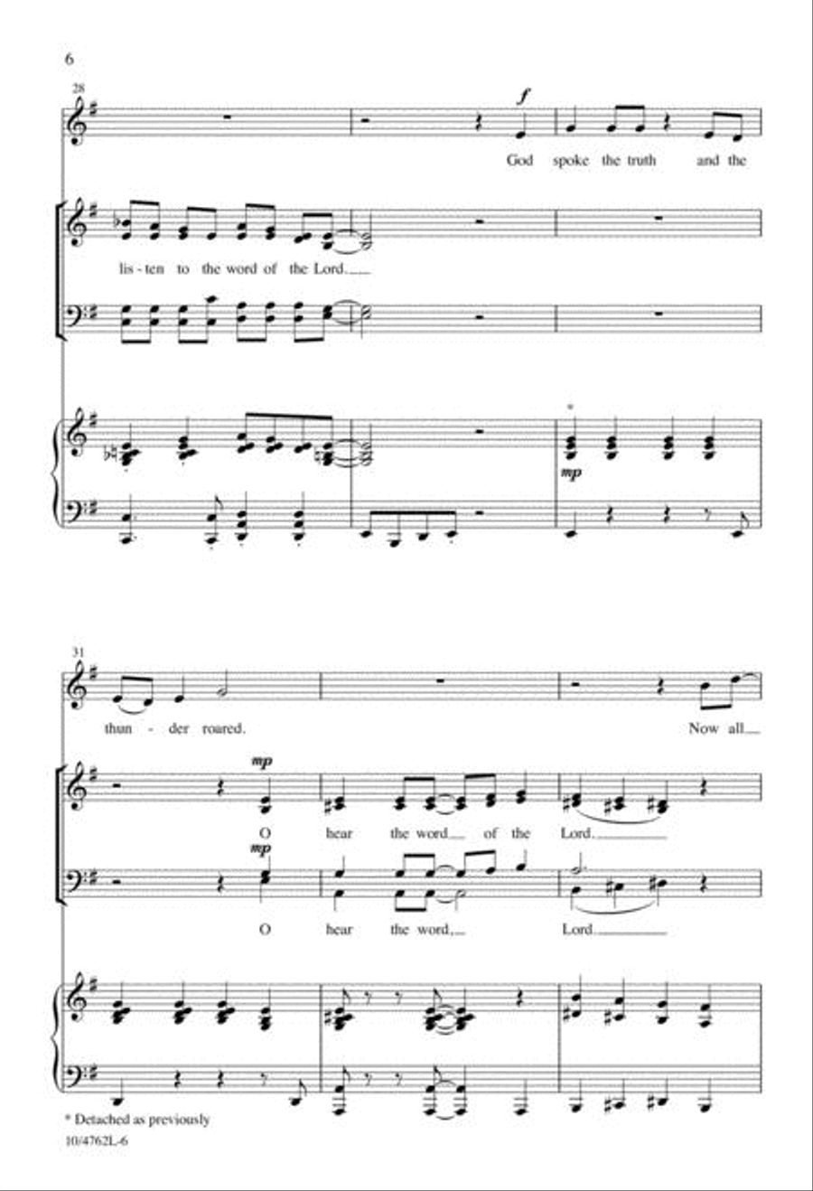 Home on the Rock 4-Part - Sheet Music page 6