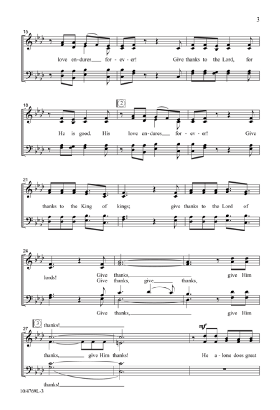 Give Him Thanks! Give Him Thanks! 4-Part scores gallery preview page 3