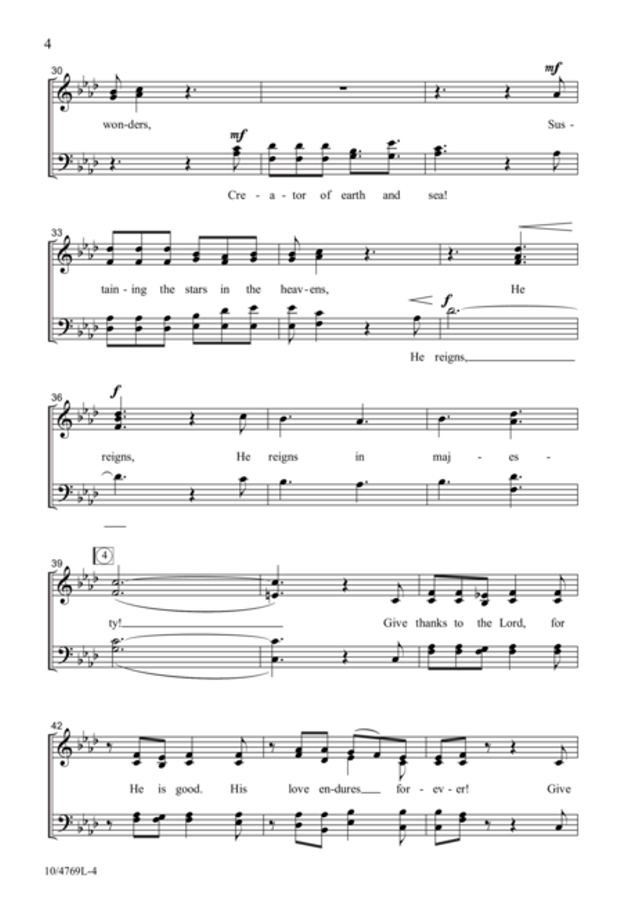 Give Him Thanks! Give Him Thanks! 4-Part scores gallery preview page 4