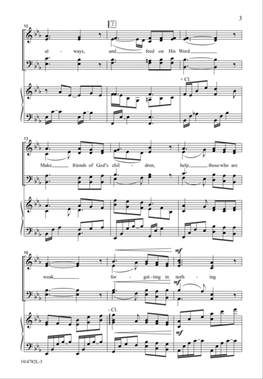 Take Time to Be Holy Take Time to Be Holy 4-Part scores gallery preview page 3