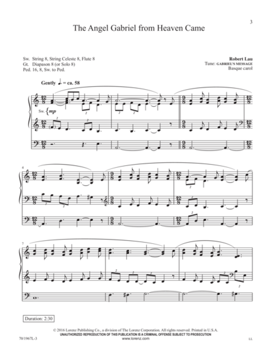 Lo, He Comes! Lo, He Comes! Organ Solo scores gallery preview page 2