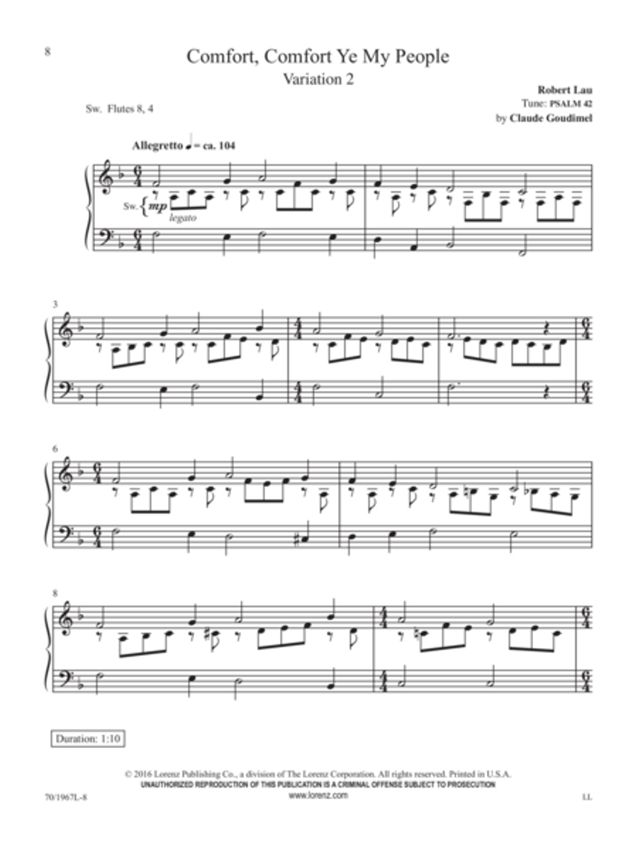 Lo, He Comes! Lo, He Comes! Organ Solo scores gallery preview page 5
