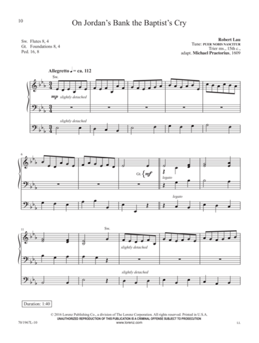 Lo, He Comes! Lo, He Comes! Organ Solo scores gallery preview page 6