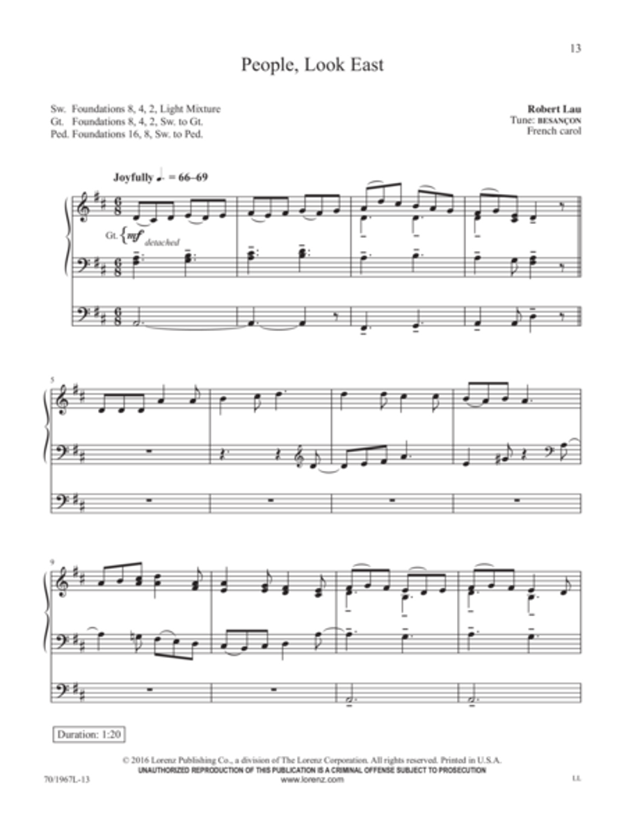 Lo, He Comes! Lo, He Comes! Organ Solo scores gallery preview page 7