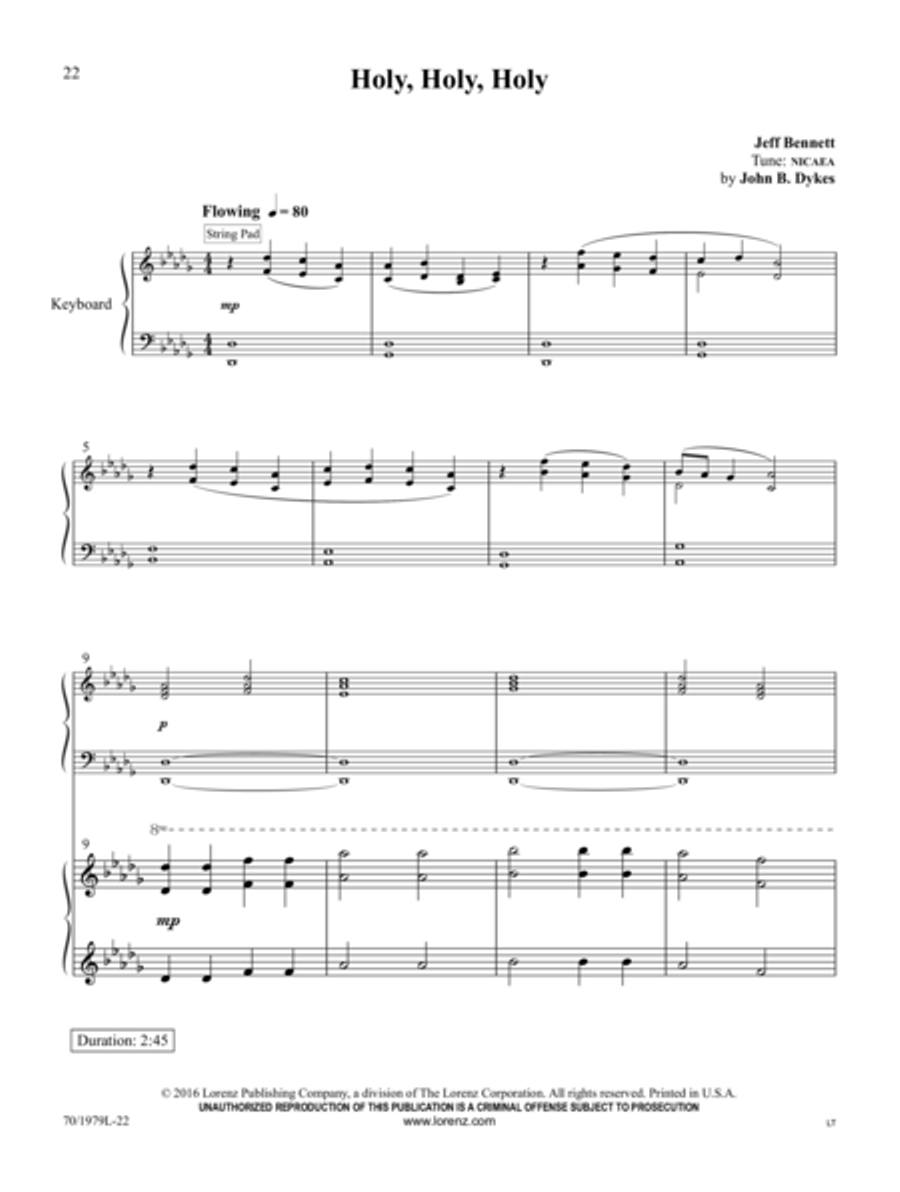 Hymns: Acoustic and Electric Electronic Keyboard scores gallery preview page 16