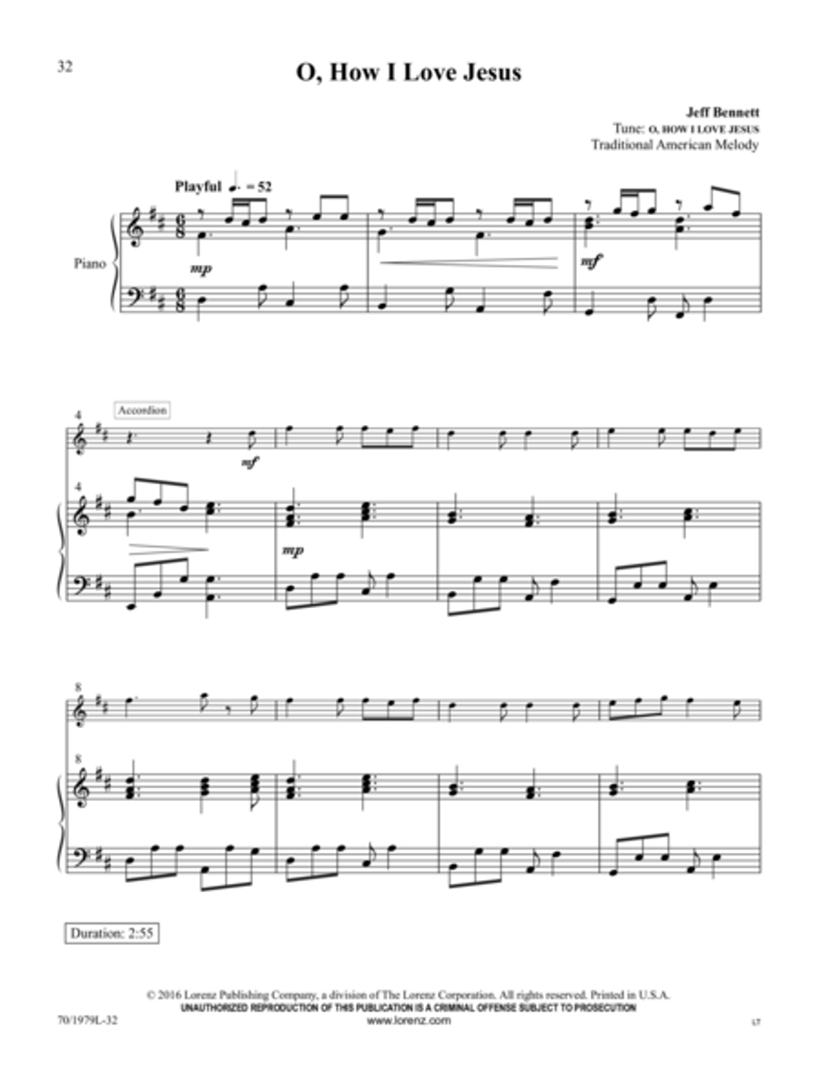 Hymns: Acoustic and Electric Electronic Keyboard scores gallery preview page 22