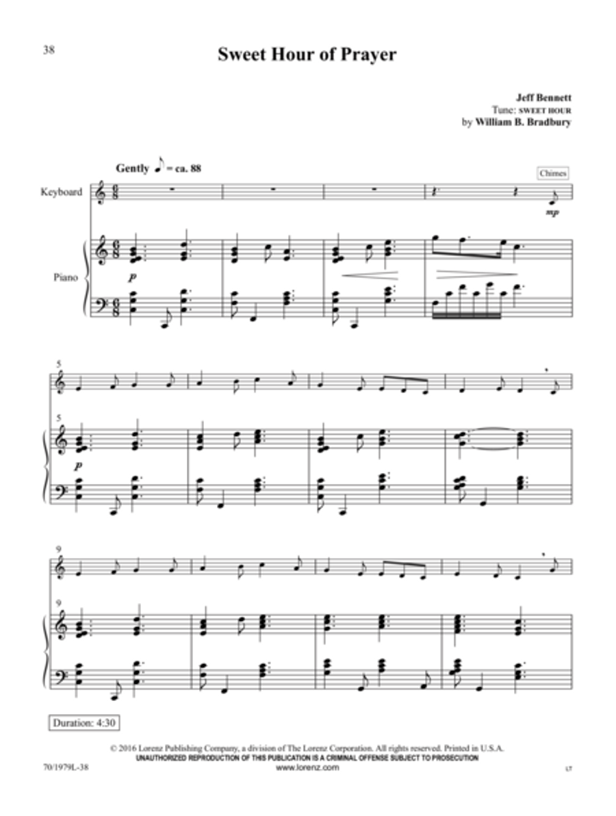 Hymns: Acoustic and Electric Electronic Keyboard scores gallery preview page 26