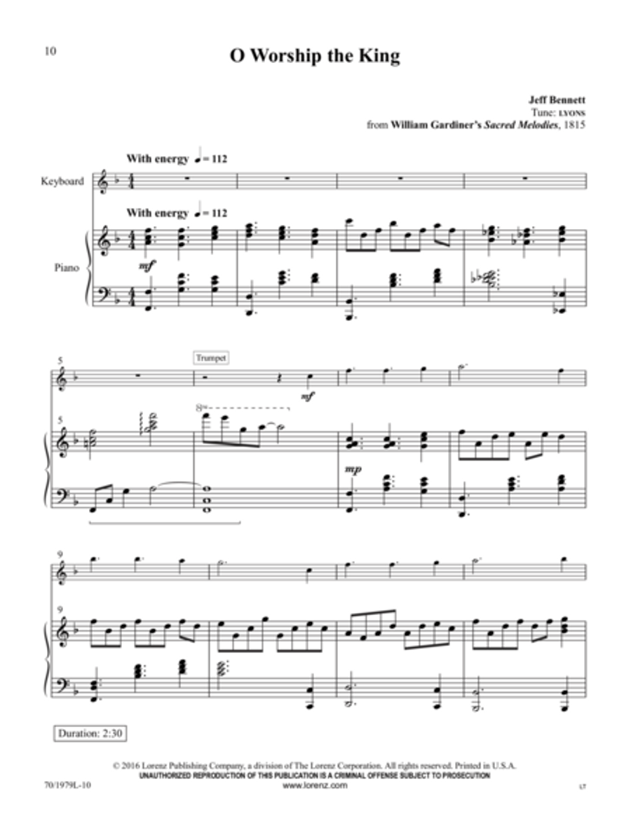 Hymns: Acoustic and Electric Electronic Keyboard scores gallery preview page 8