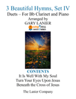 Gary Lanier: 3 BEAUTIFUL HYMNS, Set IV (Duets for Bb Clarinet & Piano)