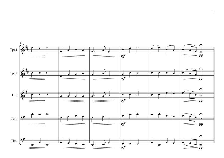 Japanese National Anthem for Brass Quintet (