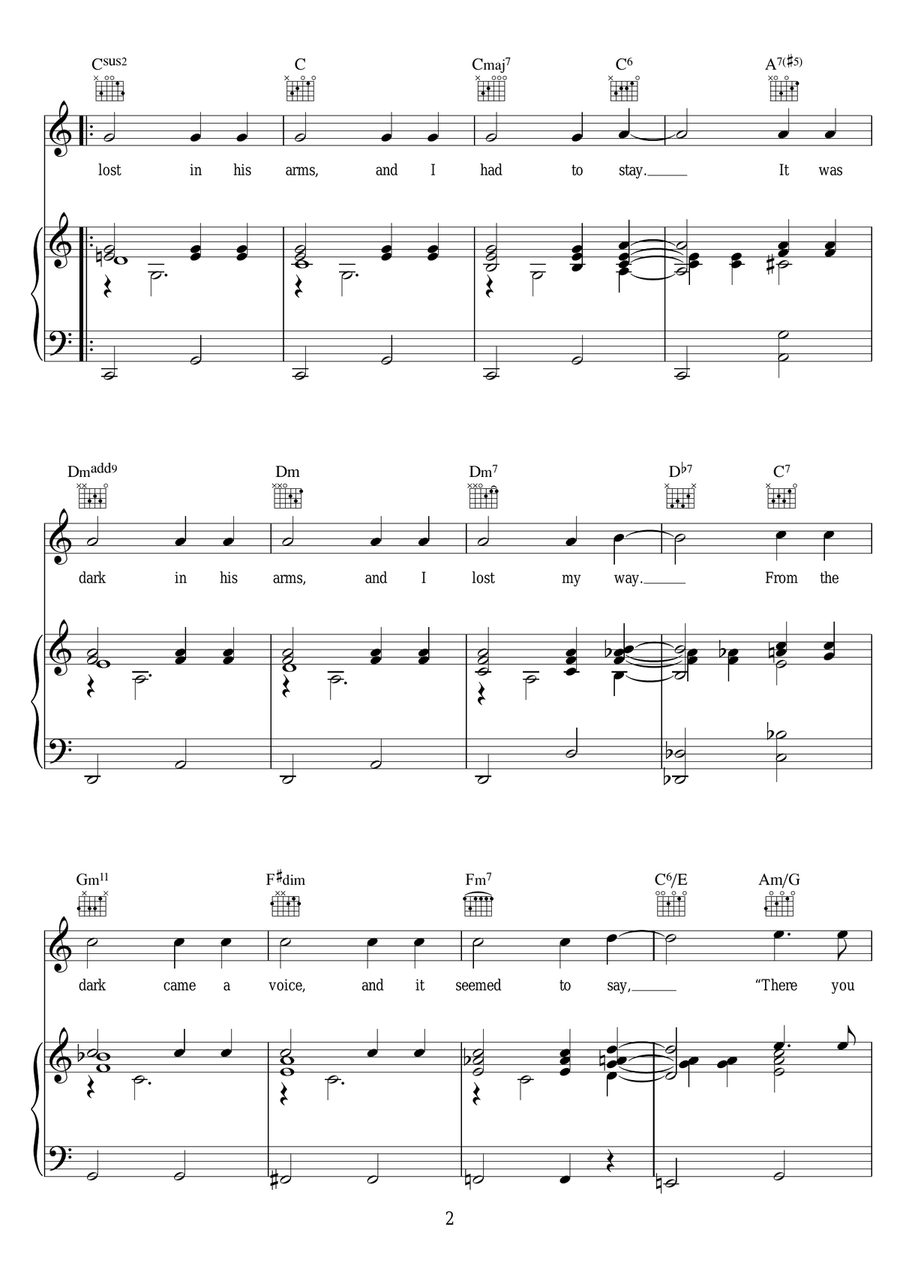 I Got Lost In His Arms I Got Lost In His Arms Piano, Vocal, Guitar scores gallery preview page 2