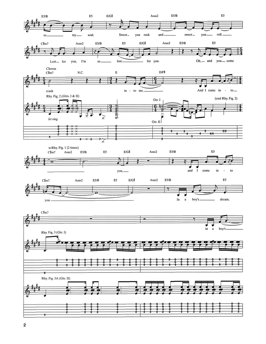 Crash Into Me Crash Into Me Acoustic Guitar scores gallery preview page 2