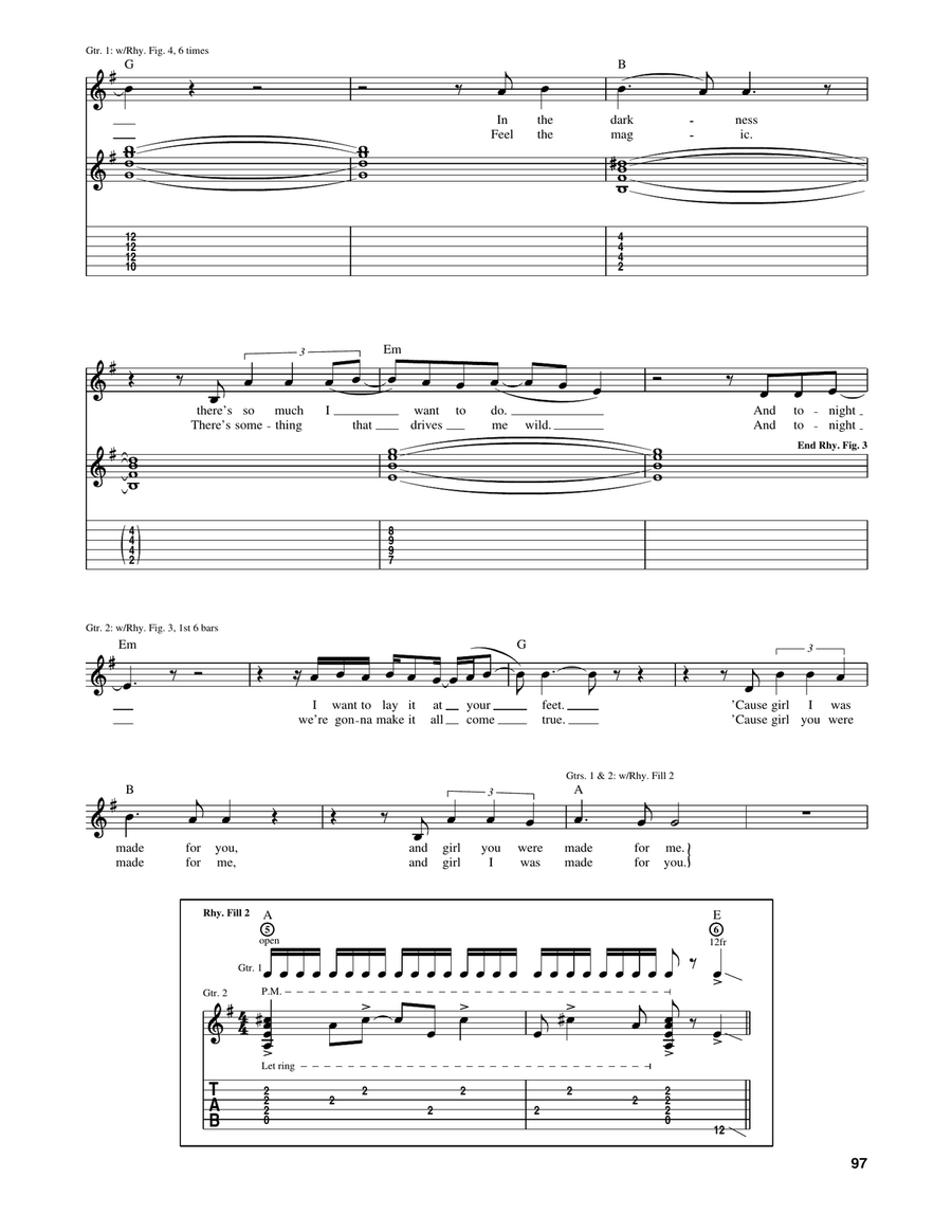 I Was Made For Lovin' You Acoustic Guitar scores gallery preview page 4