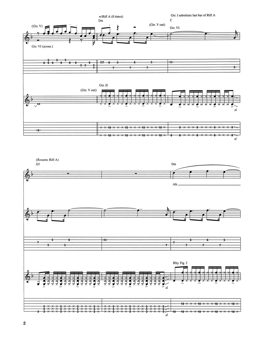 Two Step Two Step Acoustic Guitar scores gallery preview page 2