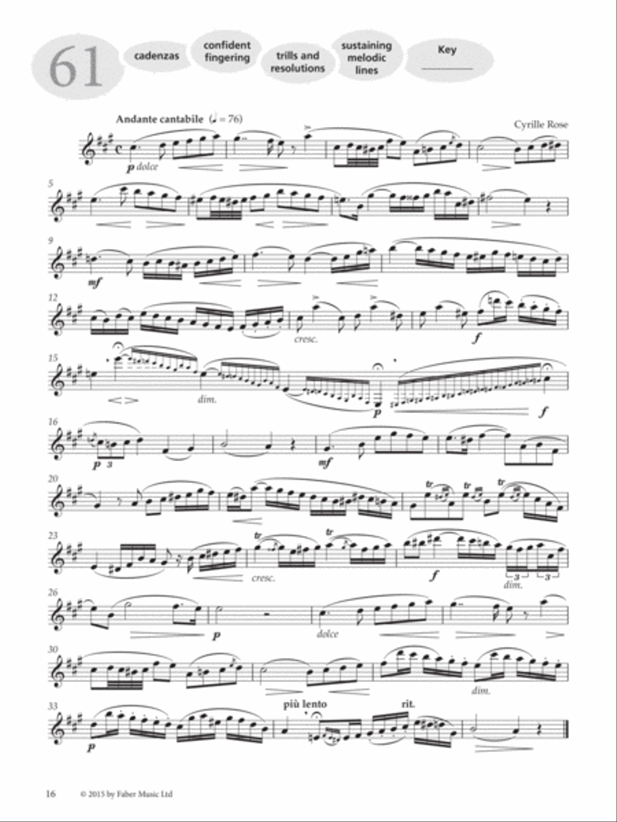More Graded Studies for Clarinet, Book 2 Clarinet scores gallery preview page 6