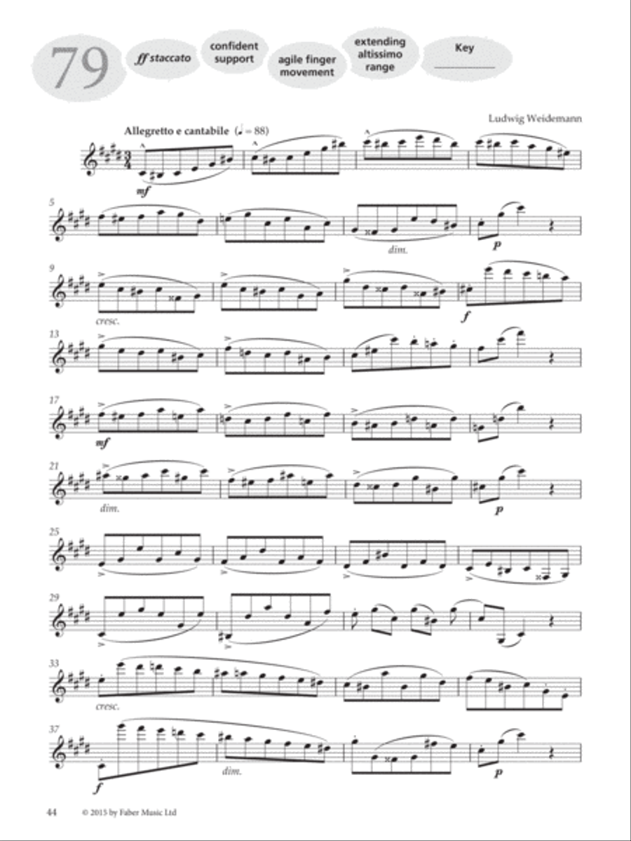 More Graded Studies for Clarinet, Book 2 Clarinet scores gallery preview page 7