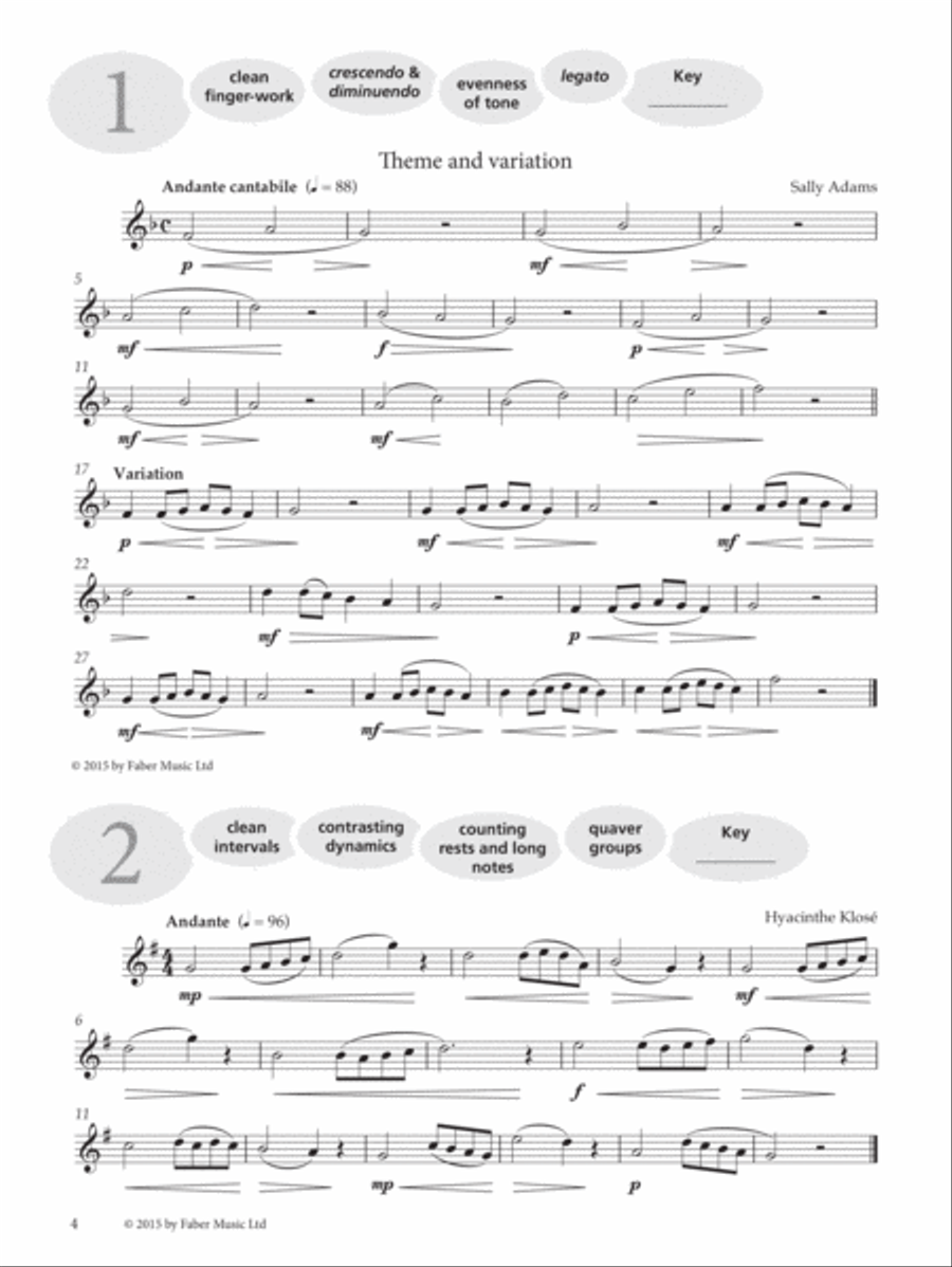 More Graded Studies for Flute, Book 1 Flute scores gallery preview page 5
