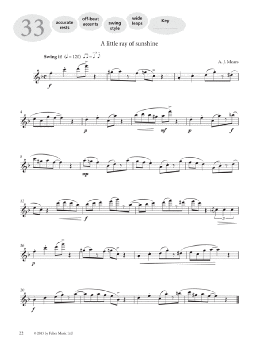 More Graded Studies for Flute, Book 1 Flute scores gallery preview page 6