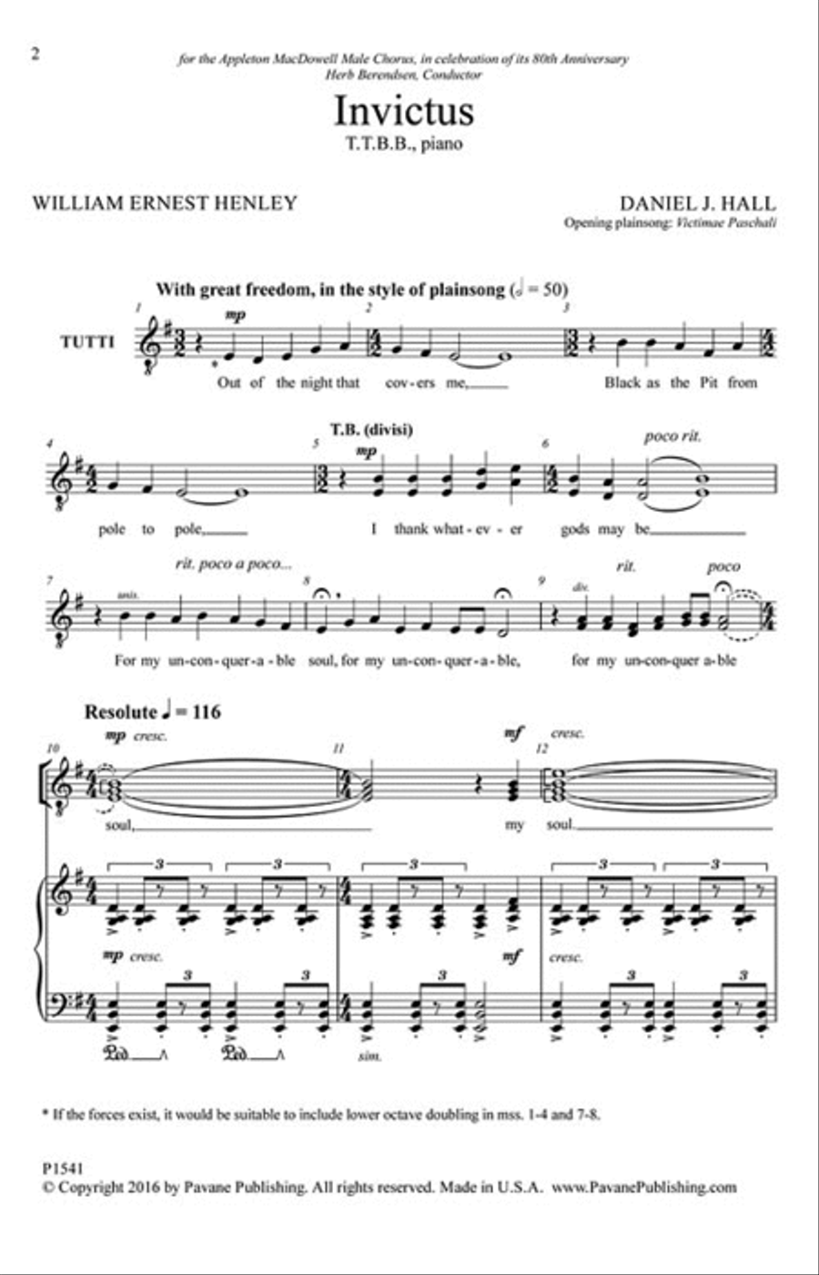 Invictus Invictus 3-Part scores gallery preview page 2