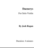 Daenerys- For Solo Violin