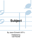 Subject