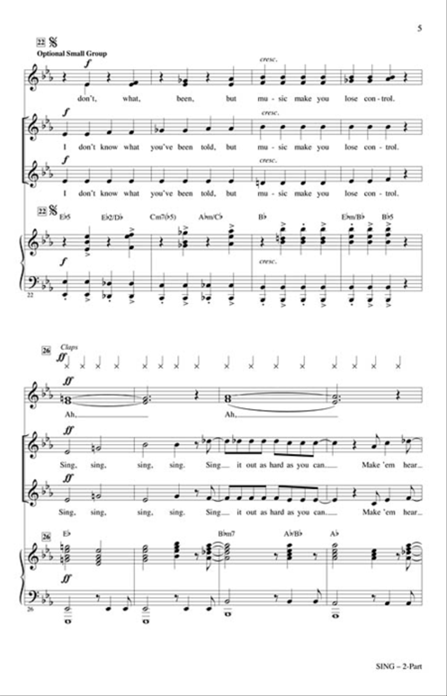 Sing Sing 2-Part scores gallery preview page 4