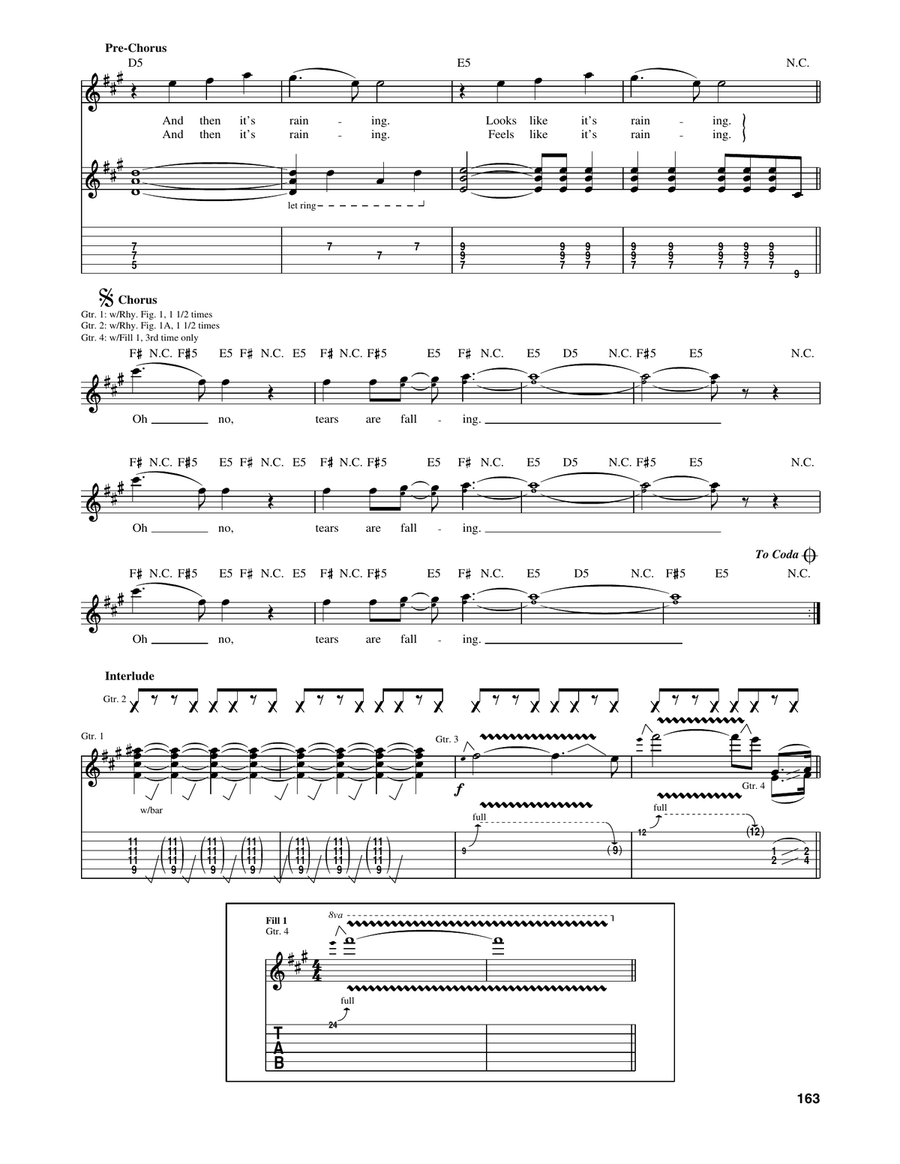 Tears Are Falling Tears Are Falling Acoustic Guitar scores gallery preview page 3