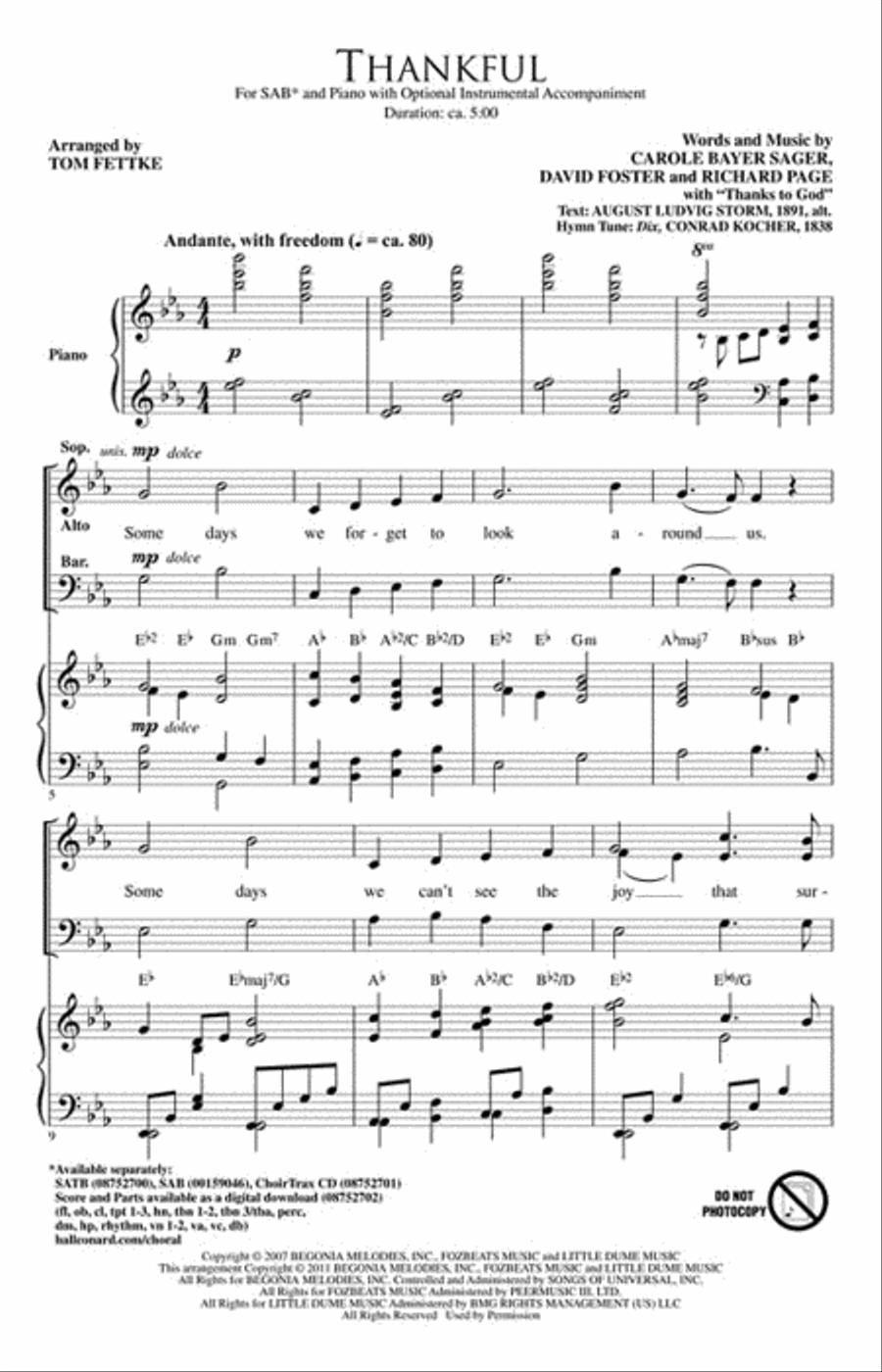 Thankful 3-Part scores gallery preview page 2