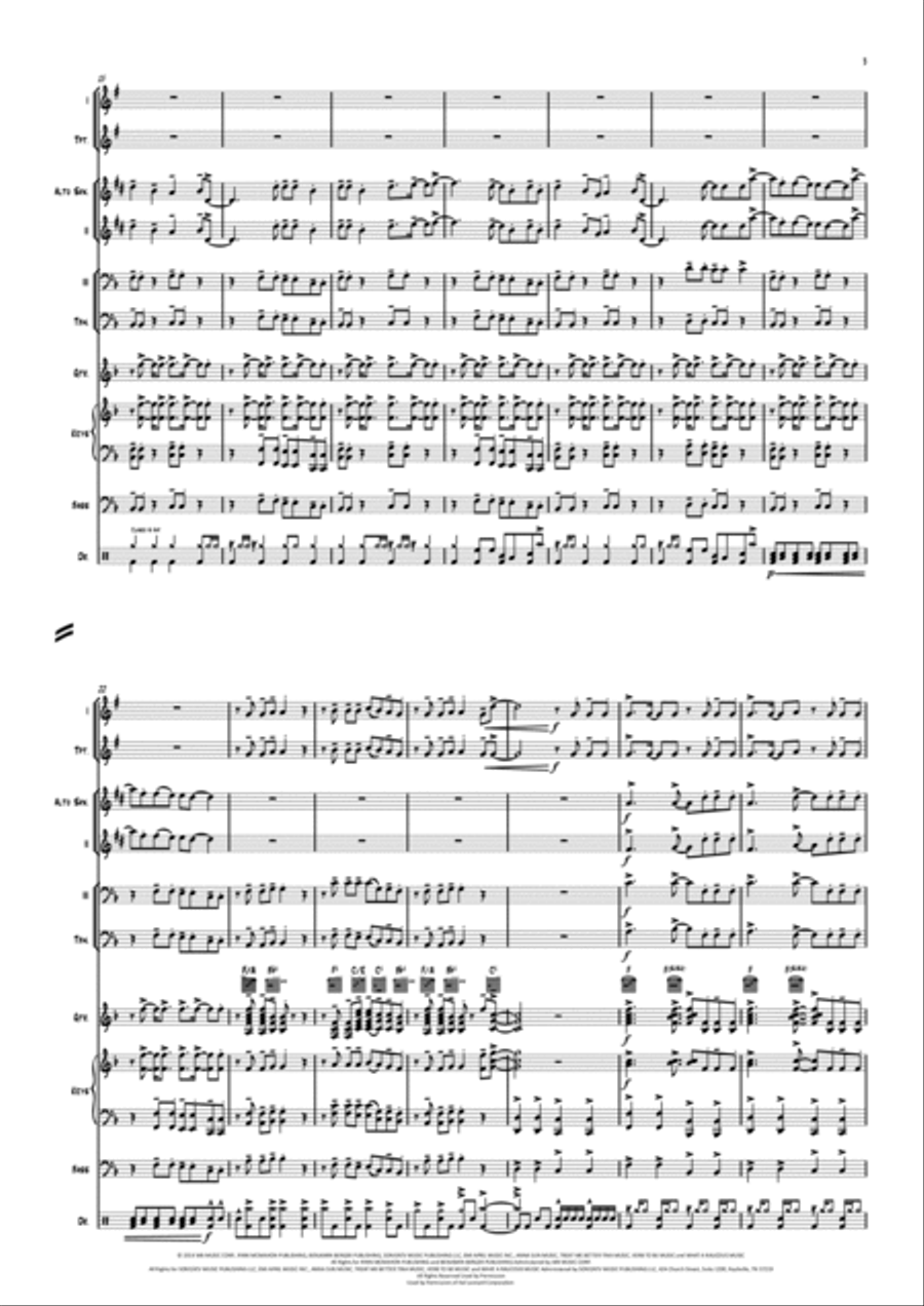 Shut Up And Dance Jazz Ensemble scores gallery preview page 4