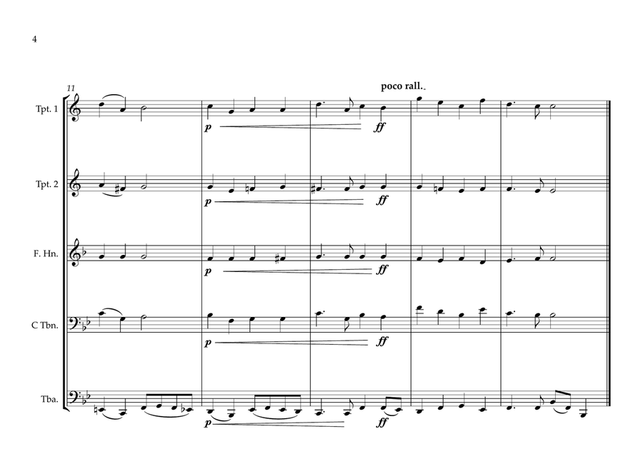 Antigua & Barbuda National Anthem for Brass Quintet (