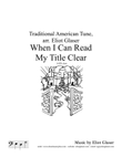 When I Can Read My Title Clear