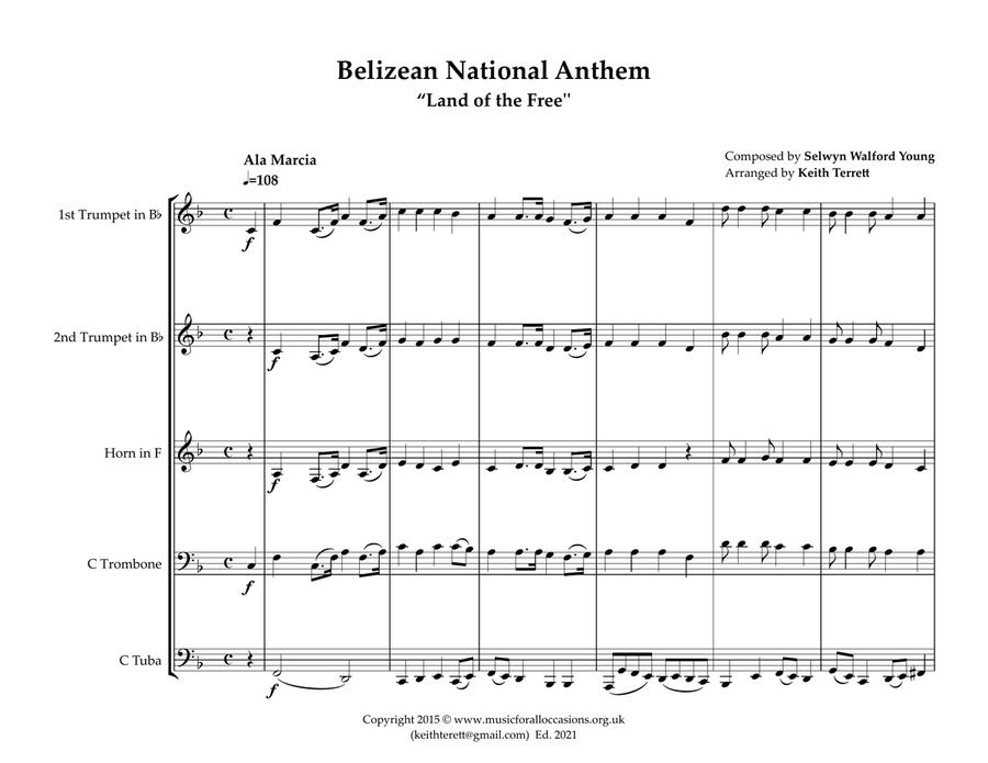 Belizean National Anthem (
