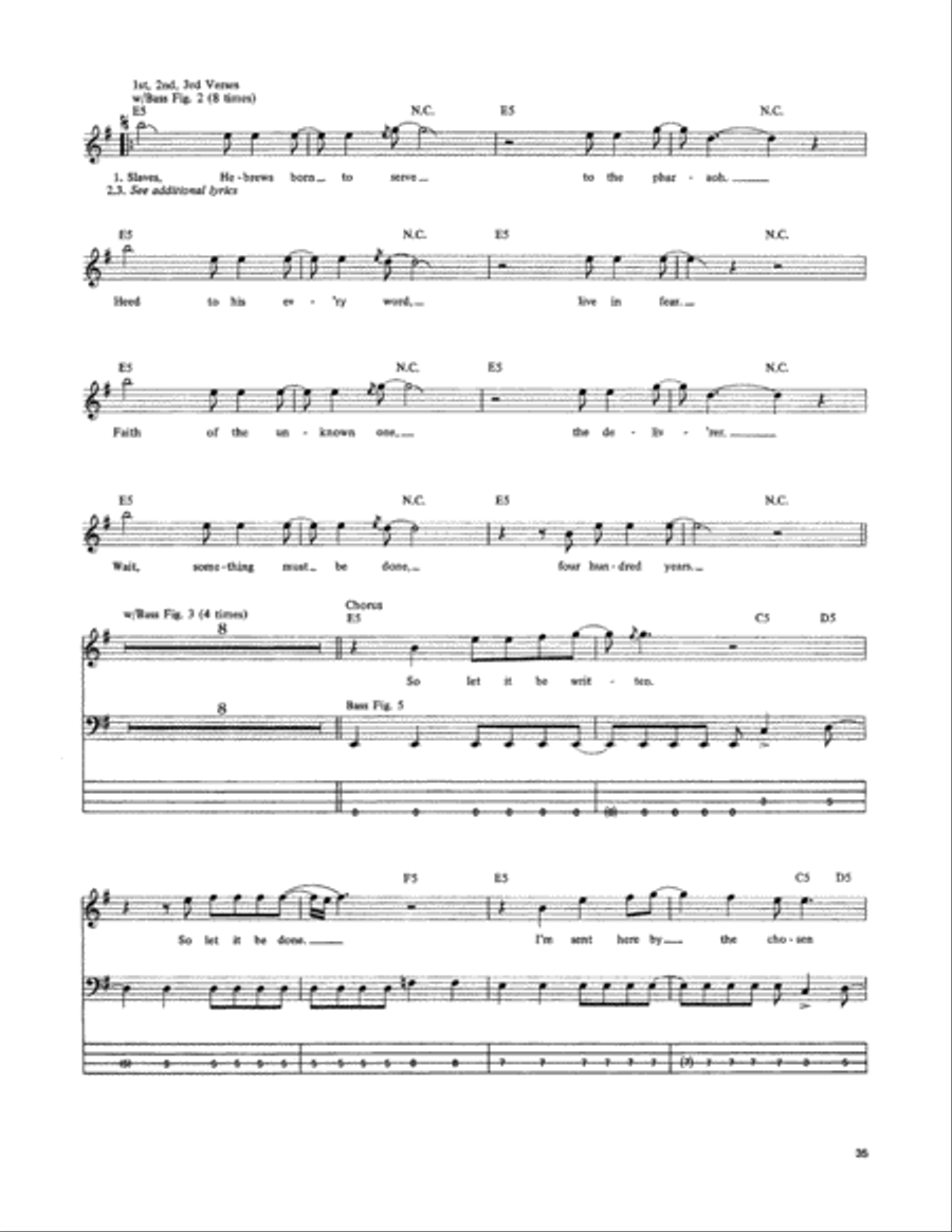 Creeping Death Guitar Tablature scores gallery preview page 2