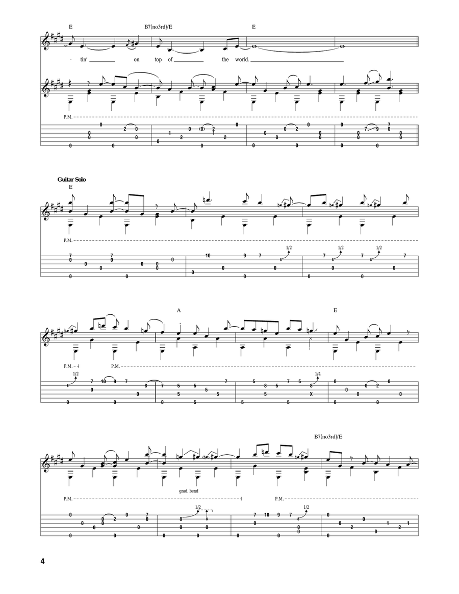 Sitting On Top Of The World Acoustic Guitar scores gallery preview page 4