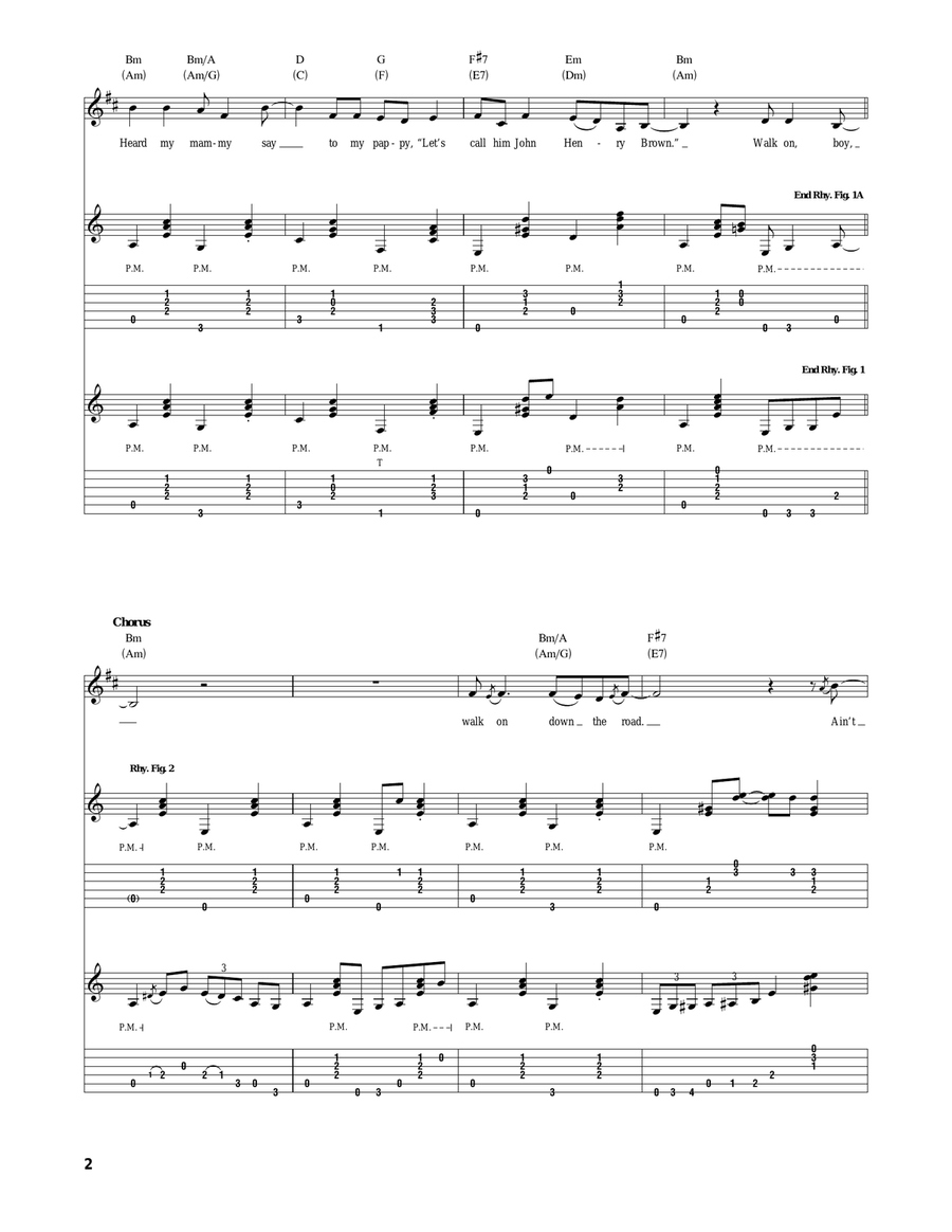 Walk On Boy Walk On Boy Acoustic Guitar scores gallery preview page 2