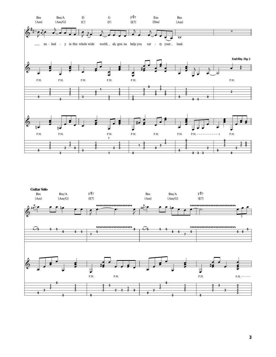 Walk On Boy Walk On Boy Acoustic Guitar scores gallery preview page 3